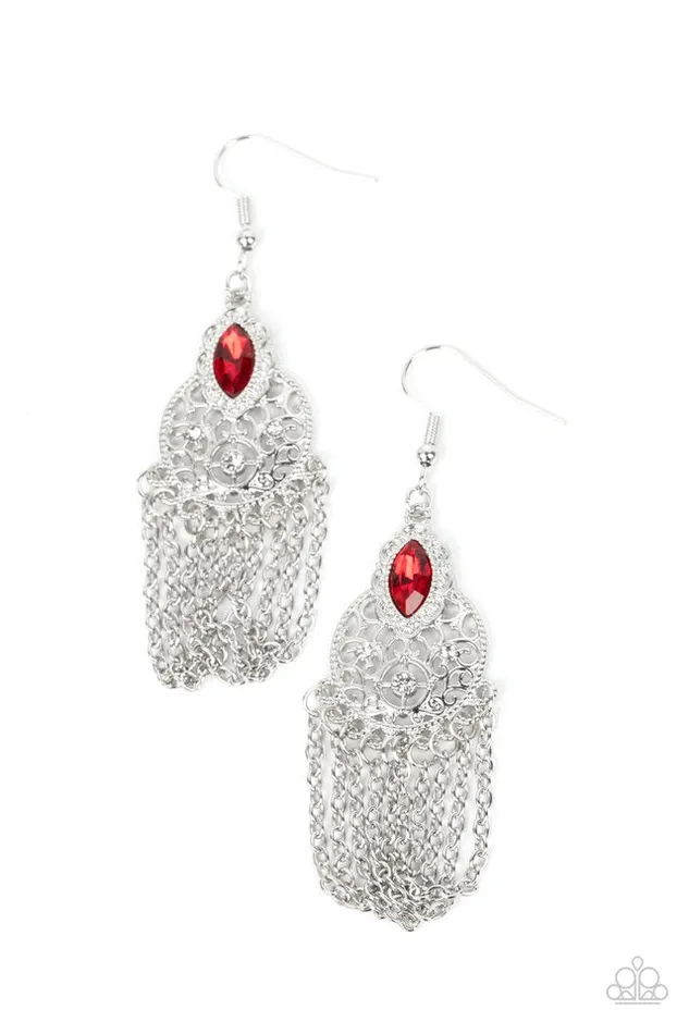 Earrings Paparazzi Earring Pressed for CHIME Red Paparazzi Jewelry Earrings Paparazzi Earring Pressed for CHIME Red Paparazzi Jewelry