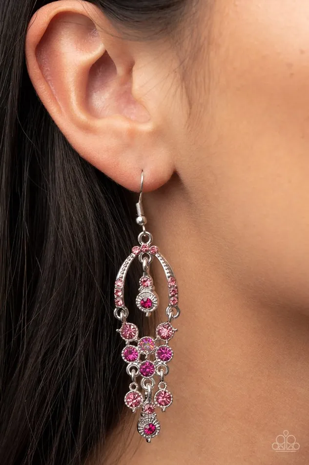 Earrings Paparazzi Earring Sophisticated Starlet Pink Paparazzi Jewelry