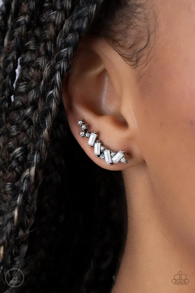Earrings Paparazzi Earring Stay Magical White Paparazzi Jewelry
