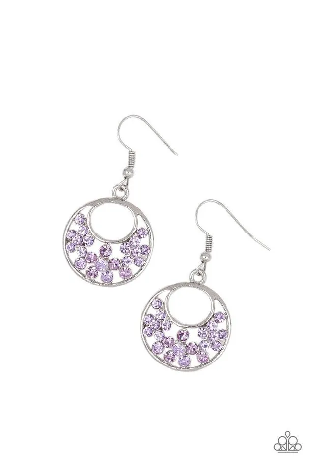Earrings Paparazzi Earring Sugary Shine Purple Paparazzi Jewelry