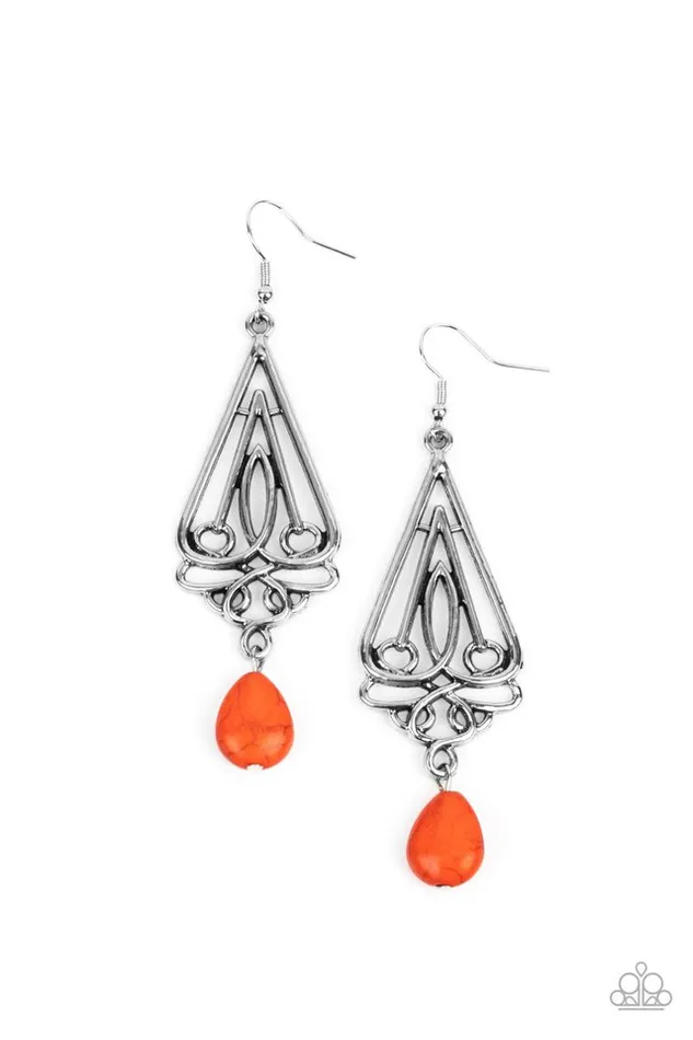 Earrings Paparazzi Earring Transcendent Trendsetter Orange Paparazzi Jewelry Earrings Paparazzi Earring Transcendent Trendsetter Orange Paparazzi Jewelry