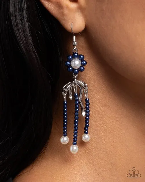 Earrings Paparazzi Earring Unforgettable Umbrella Blue Paparazzi Jewelry