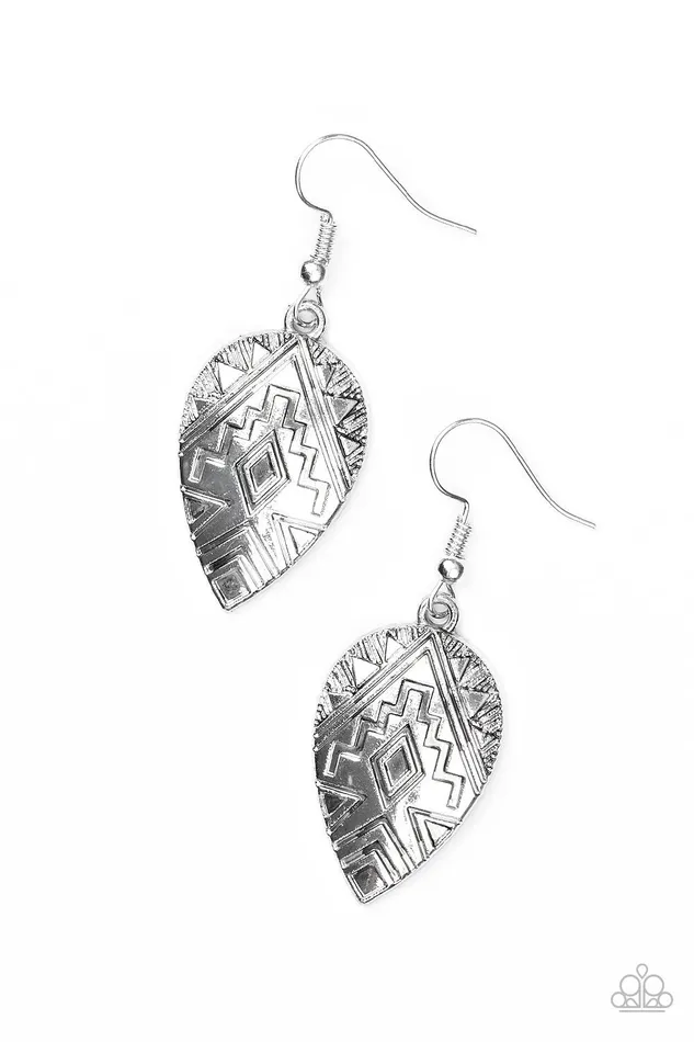 Earrings Paparazzi Jewelry Paparazzi Earring Adobe Adornment Silver