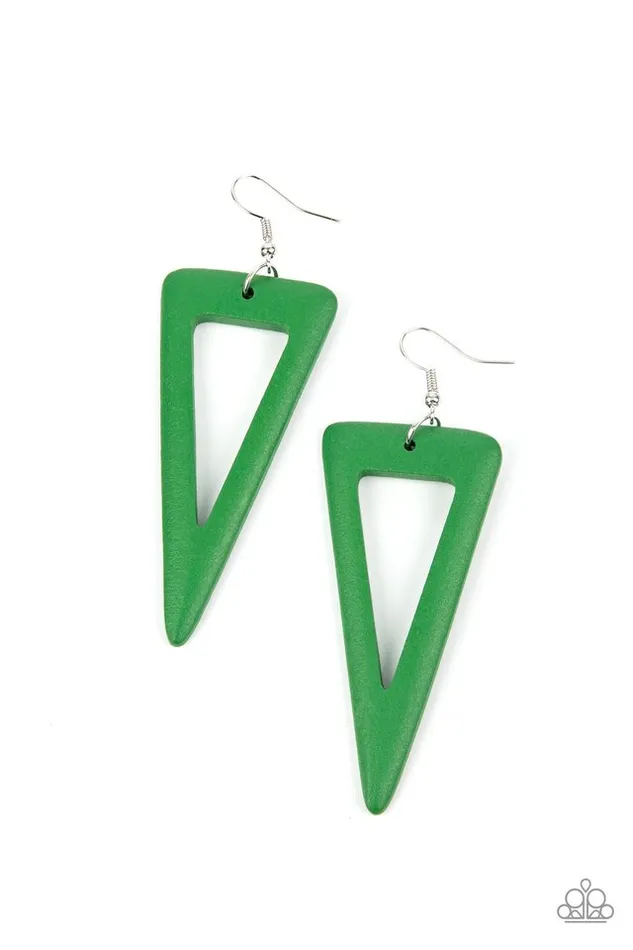 Earrings Paparazzi Jewelry Paparazzi Earring Bermuda Backpacker Green Earrings Paparazzi Jewelry Paparazzi Earring Bermuda Backpacker Green