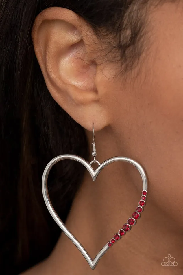 Earrings Paparazzi Jewelry Paparazzi Earring Bewitched Kiss Red