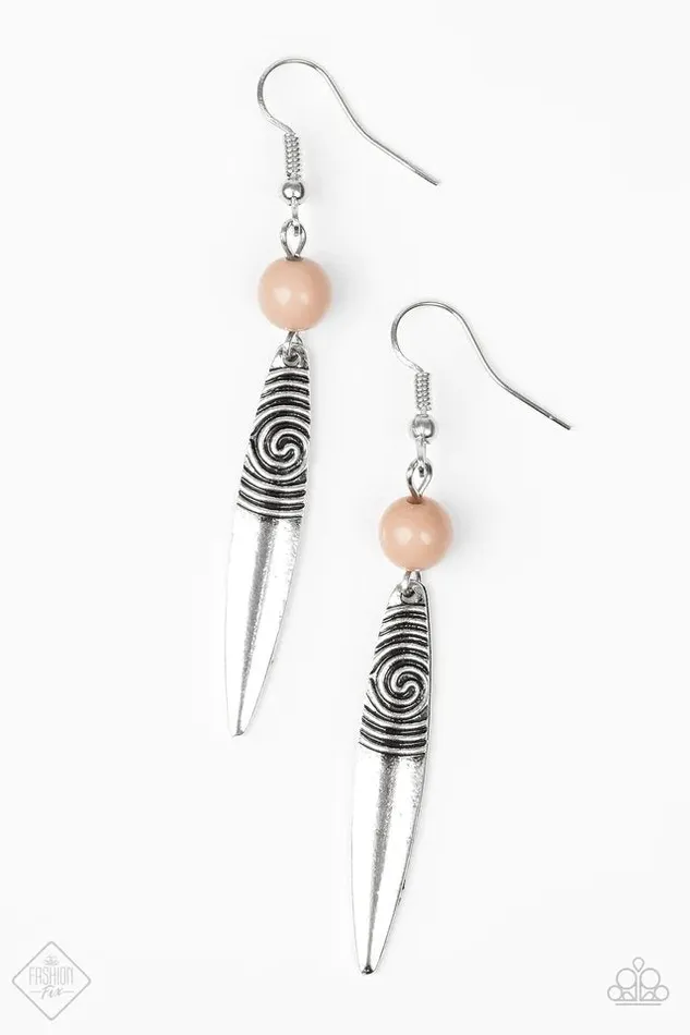 Earrings Paparazzi Jewelry Paparazzi Earring Catch My Drift Brown