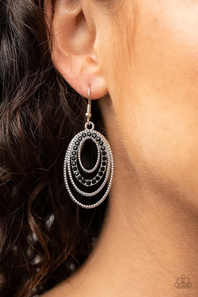 Earrings Paparazzi Jewelry Paparazzi Earring Date Night Diva Black