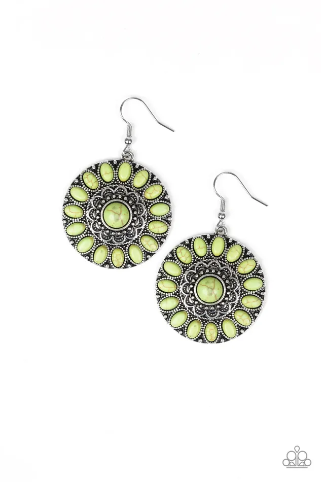 Earrings Paparazzi Jewelry Paparazzi Earring Desert Palette Green