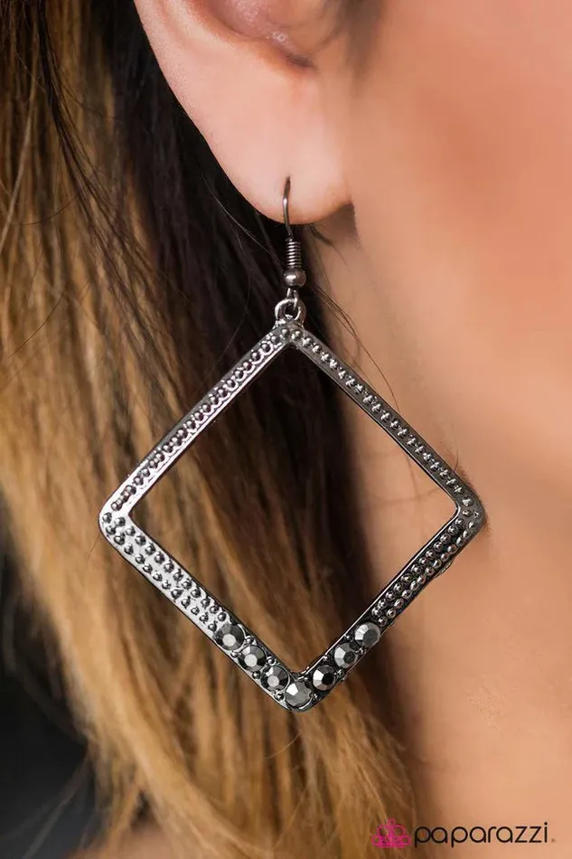 Earrings Paparazzi Jewelry Paparazzi Earring Eat My GLITTER Dust Silver