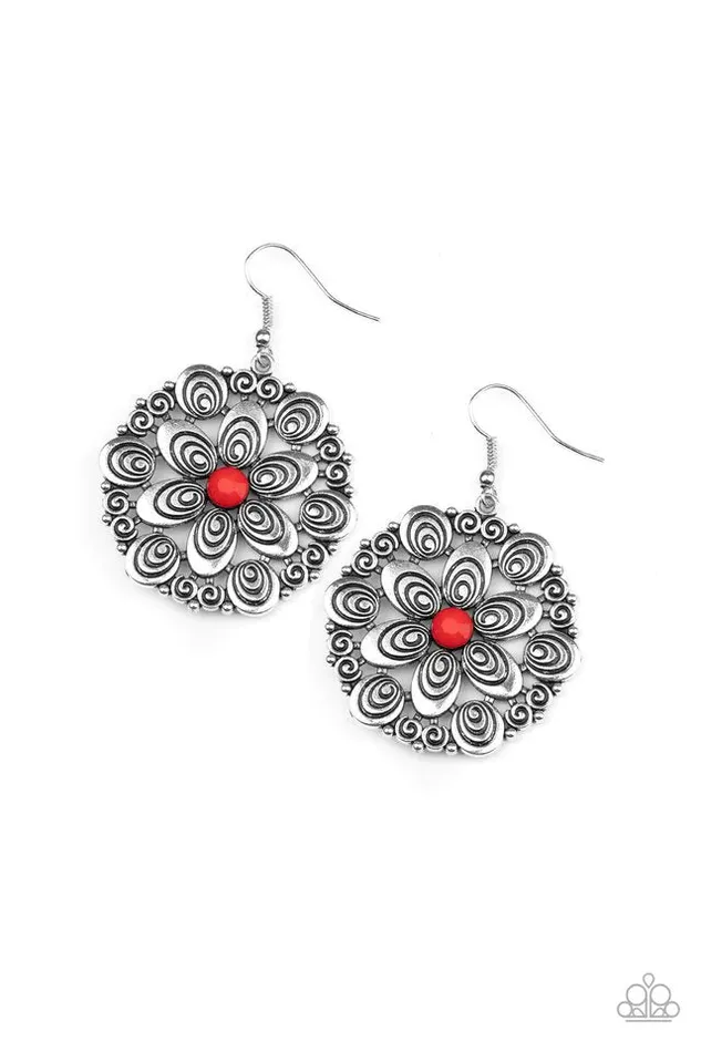 Earrings Paparazzi Jewelry Paparazzi Earring Grove Groove Red