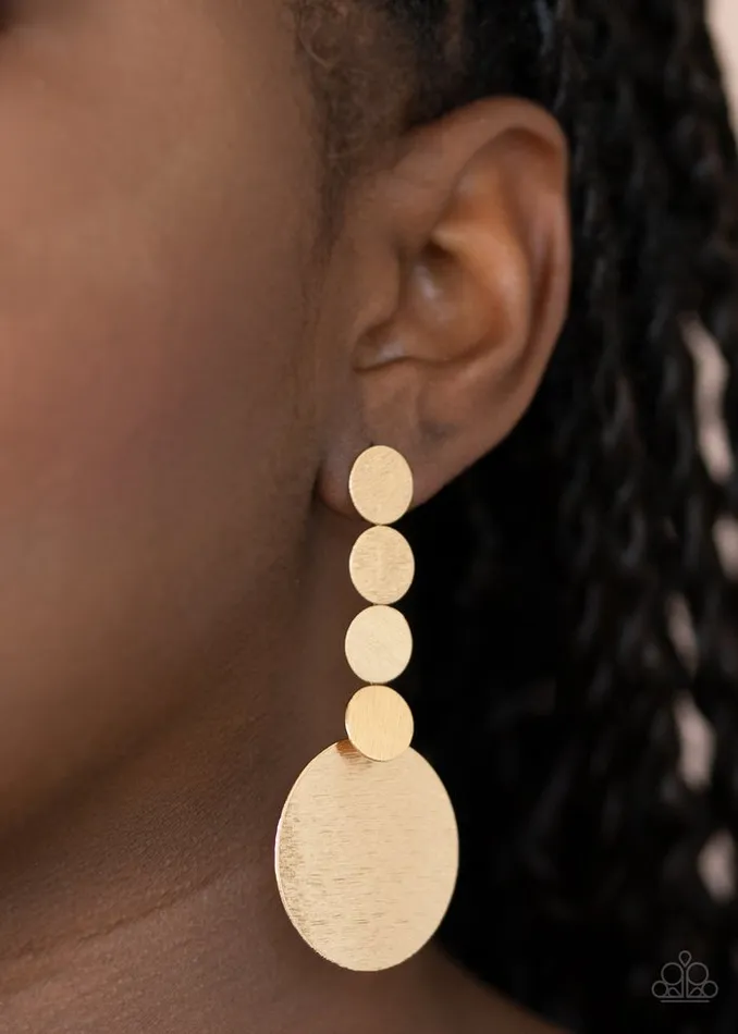 Earrings Paparazzi Jewelry Paparazzi Earring Idolized Illumination Gold