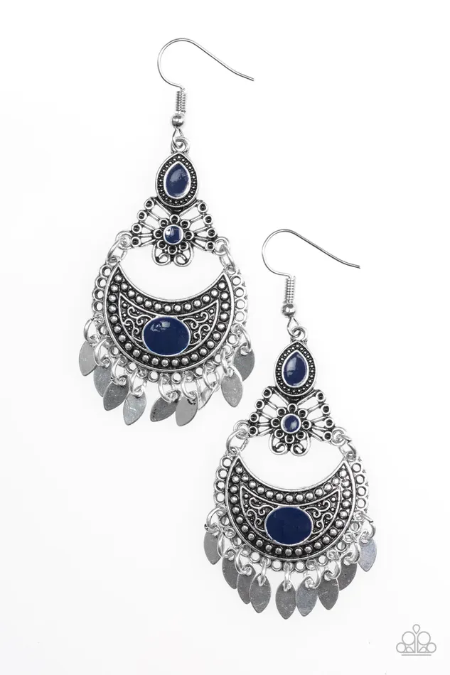 Earrings Paparazzi Jewelry Paparazzi Earring Keep It Wild Blue