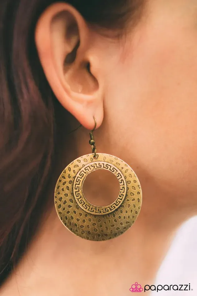 Earrings Paparazzi Jewelry Paparazzi Earring Lady Lioness Brass