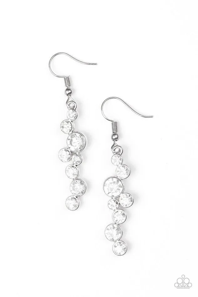 Earrings Paparazzi Jewelry Paparazzi Earring Milky Way Magnificence White