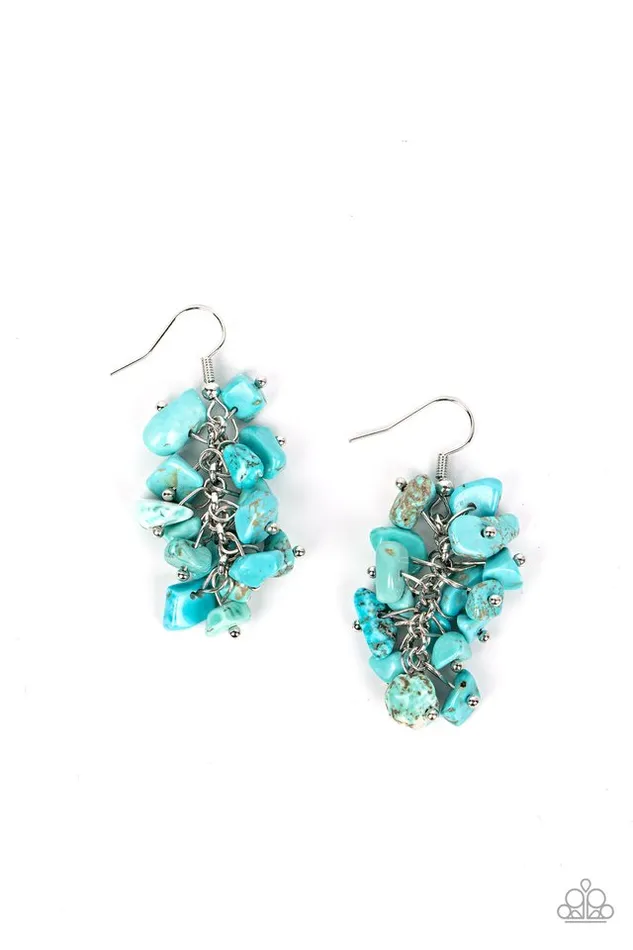 Earrings Paparazzi Jewelry Paparazzi Earring Pebble Palette Blue