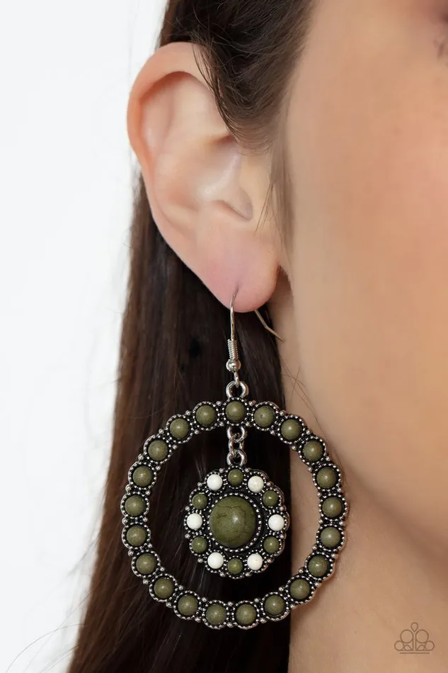 Earrings Paparazzi Jewelry Paparazzi Earring Saguaro Sanctuary Green