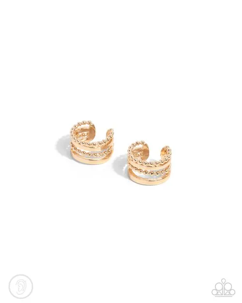 Earrings Paparazzi Jewelry Paparazzi Earring Stacked Spectacle Gold Earrings Paparazzi Jewelry Paparazzi Earring Stacked Spectacle Gold