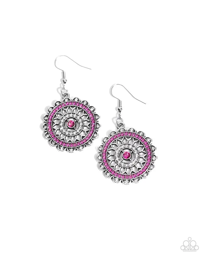 Earrings Paparazzi Jewelry Paparazzi Earring Twinkly Translation Pink Earrings Paparazzi Jewelry Paparazzi Earring Twinkly Translation Pink