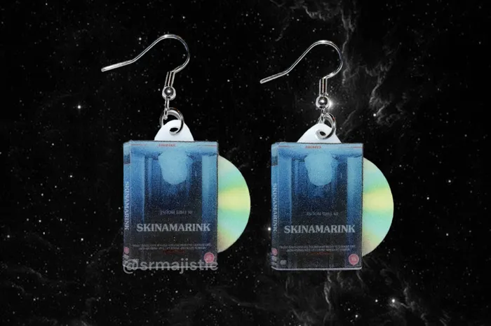 Earrings Sam Makes Things READY TO SHIP Skinamarink 2022 DVD 2D detailed Handmade Earrings Earrings Sam Makes Things READY TO SHIP Skinamarink 2022 DVD 2D detailed Handmade Earrings