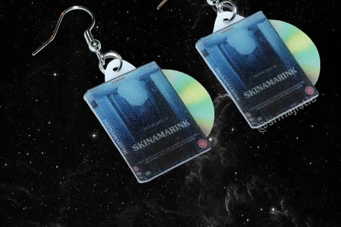 Earrings Sam Makes Things READY TO SHIP Skinamarink 2022 DVD 2D detailed Handmade Earrings Earrings Sam Makes Things READY TO SHIP Skinamarink 2022 DVD 2D detailed Handmade Earrings