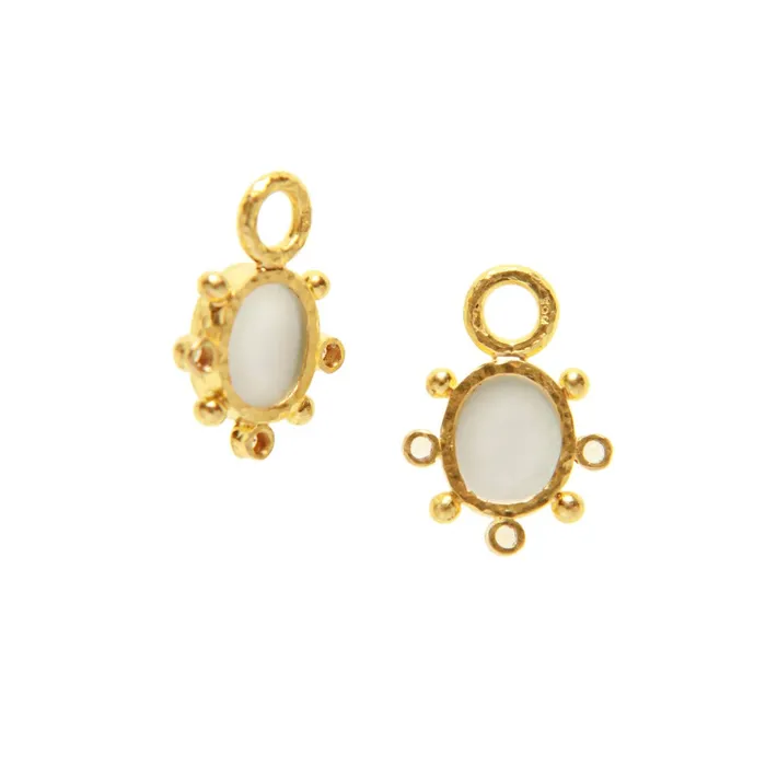 Elizabeth Locke Crystal Mosca Moonstone Earring Charms Elizabeth Locke Earrings
