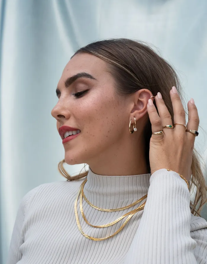 Gold Filled Pearl Clasp Hoops TheRoseGypsy Earrings