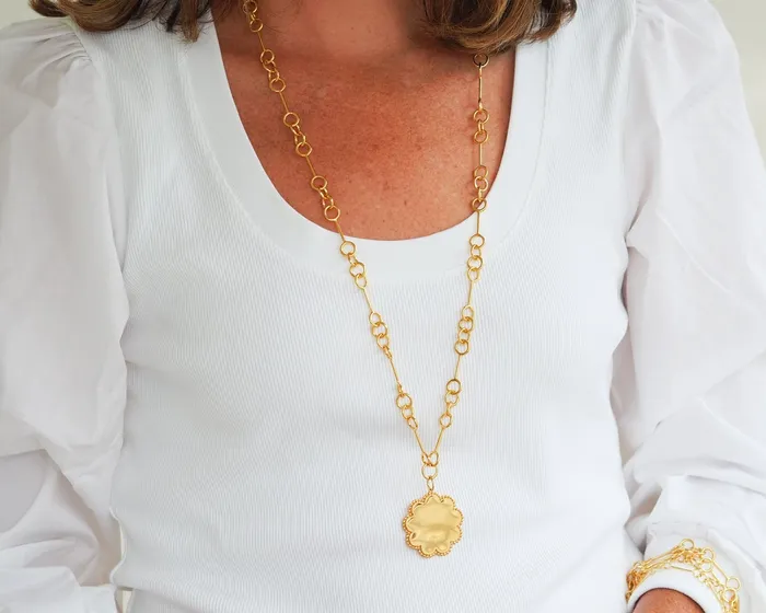 Goldbug Collection Necklaces Goldbug Wishbone Chain Necklace