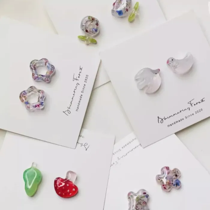 Handmade Botanical Animal Earrings Accessories Resin Mold IntoResin Earrings