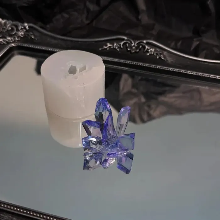 Handmade Cluster Crystal Decoration Resin Mold IntoResin Charm Necklaces
