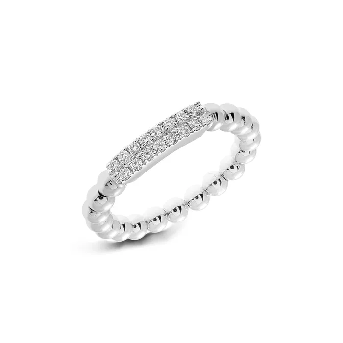 Hulchi Belluni 18K White Gold Tresore Diamond Ring Hulchi Belluni Rings
