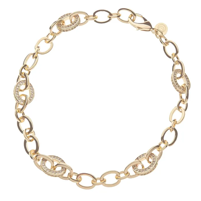 Jane Win Embellished Chunky Link Chain Necklace Jane Win Necklaces