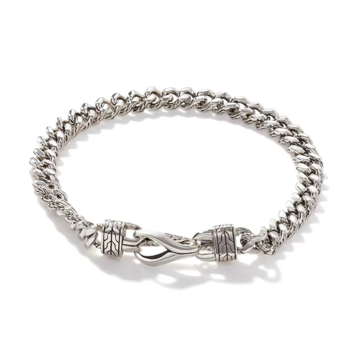 John Hardy Bracelets John Hardy Mens Asli Classic Chain Sterling Silver Curb Link Bracelet