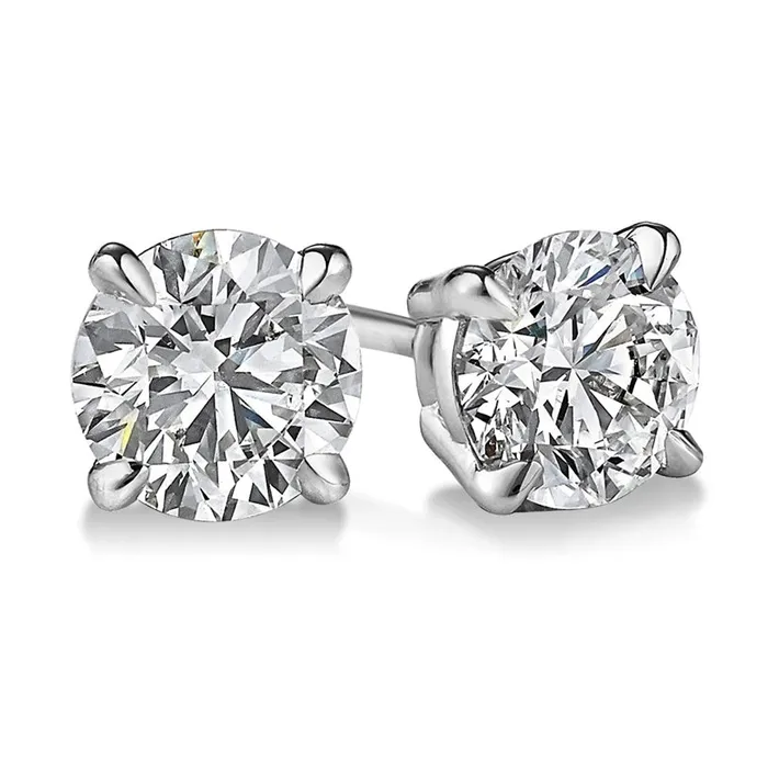 Meierotto Jewelers Earrings 14K White Gold Diamond Stud Earrings
