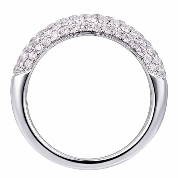 Natural Round Brilliant Pave Diamond Band Set in 18K White Gold 083ct tw Diamond Source NYC Rings Natural Round Brilliant Pave Diamond Band Set in 18K White Gold 083ct tw Diamond Source NYC Rings