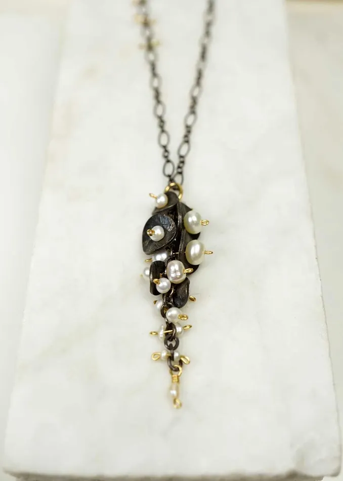 Necklaces Calliope Pearl Cascade Necklace