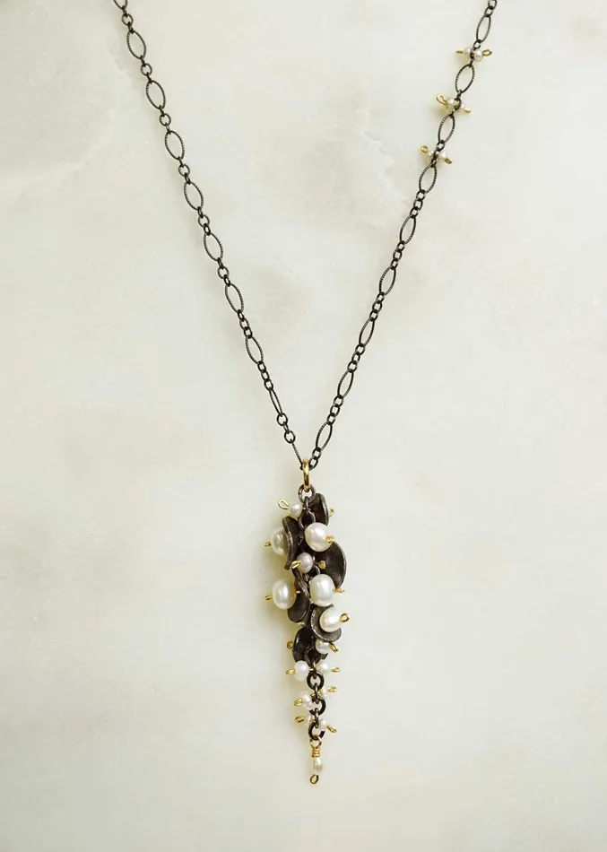Necklaces Calliope Pearl Cascade Necklace