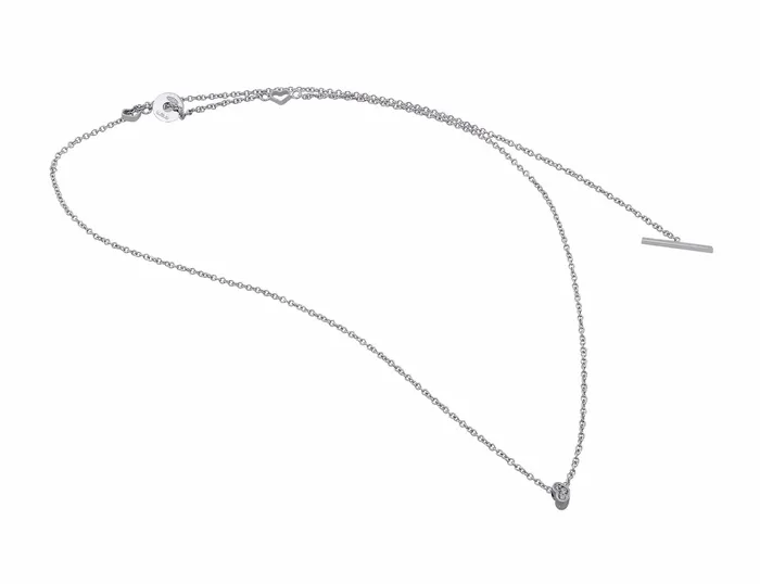 Necklaces CJ Charles Jewelers 18k White Gold Diamond Contemporary Heart Pendant Necklace Necklaces CJ Charles Jewelers 18k White Gold Diamond Contemporary Heart Pendant Necklace