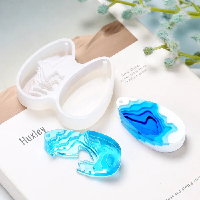 Necklaces IntoResin 3 Pcs Island Shape Necklace Resin Mold