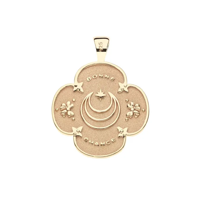 Necklaces Jane Win LUCKY Rabbit Quatrefoil Pendant Necklace Jane Win