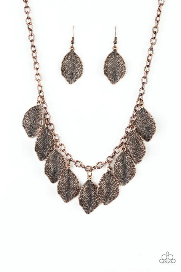 Necklaces Paparazzi Jewelry Paparazzi Necklace A True BeLEAFer Copper