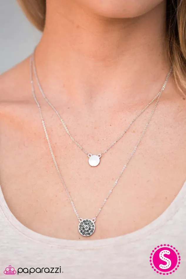 Necklaces Paparazzi Jewelry Paparazzi Necklace Center Of The Glitterverse Silver