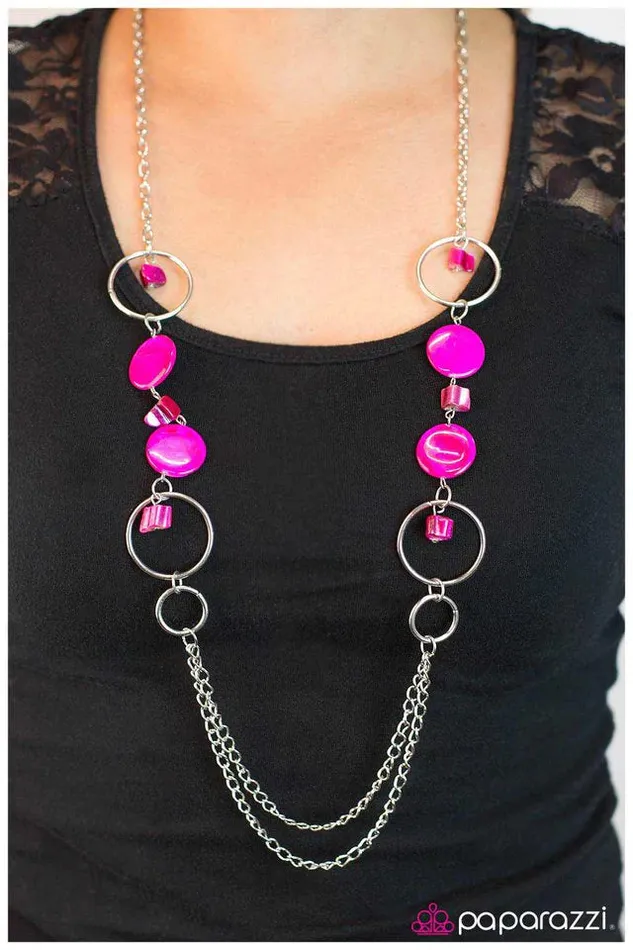 Necklaces Paparazzi Jewelry Paparazzi Necklace Chalk It Up Pink