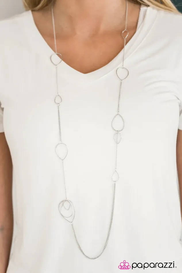 Necklaces Paparazzi Jewelry Paparazzi Necklace Cheers To Tears Silver
