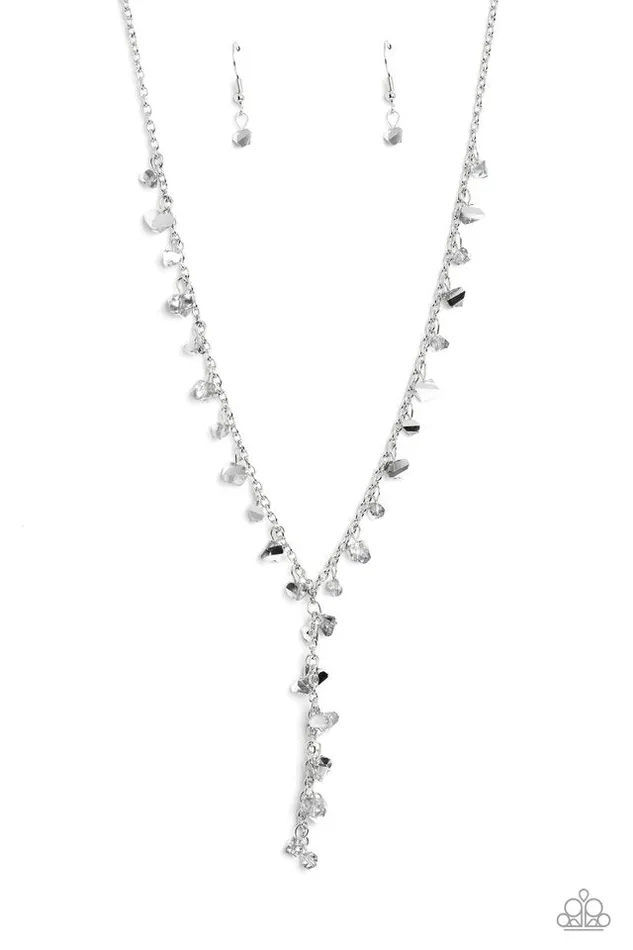 Necklaces Paparazzi Jewelry Paparazzi Necklace Chiseled Catwalk Silver Necklaces Paparazzi Jewelry Paparazzi Necklace Chiseled Catwalk Silver