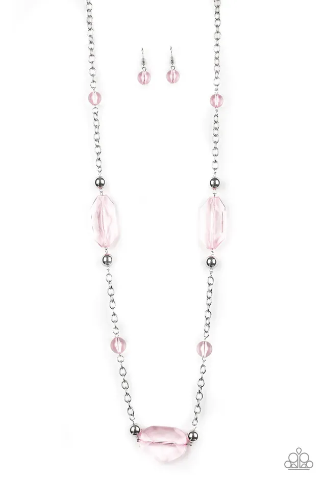 Necklaces Paparazzi Jewelry Paparazzi Necklace Crystal Charm Pink