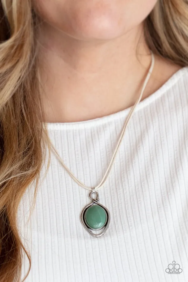 Necklaces Paparazzi Jewelry Paparazzi Necklace Desert Mystery Green