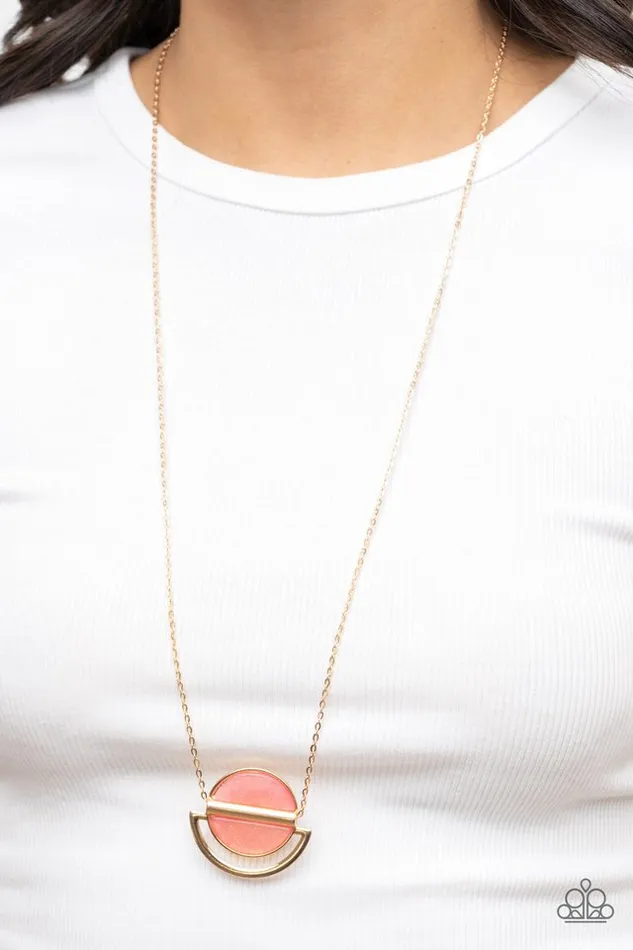 Necklaces Paparazzi Jewelry Paparazzi Necklace Ethereal Eclipse Pink
