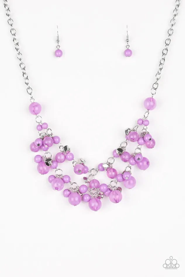 Necklaces Paparazzi Jewelry Paparazzi Necklace Gone Sailing Purple