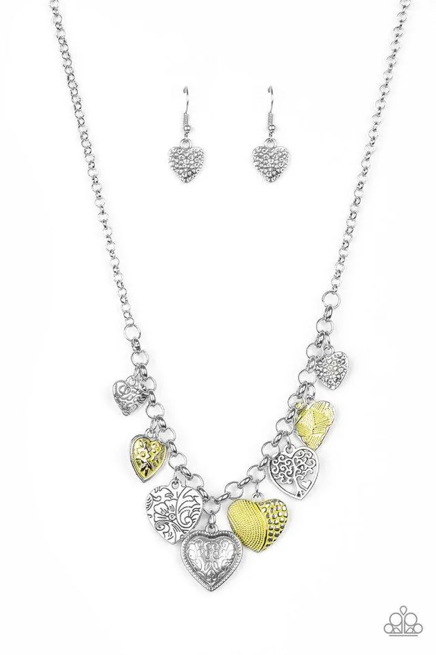 Necklaces Paparazzi Jewelry Paparazzi Necklace Grow Love Yellow