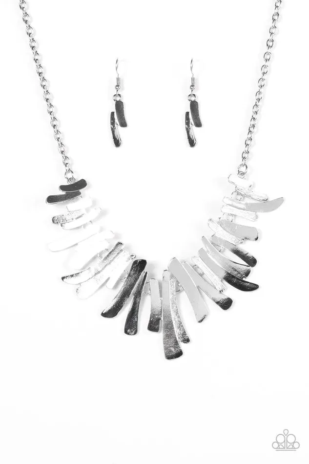 Necklaces Paparazzi Jewelry Paparazzi Necklace Hold Some BOLD Some Silver
